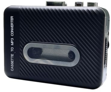 docooler Lettore Cassette Audio Registratore di Cassetta Portatile Che Converte l'audio del Nastro in MP3 Tramite USB Microfono e Altoparlante integrati Jack per Cuffie