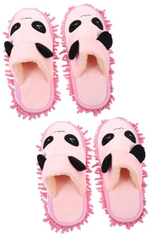 Healeved 2pares Zapatillas De Limpieza Reutilizables Para Barrer El Pantuflas Antideslizantes Cocina Limpieza Práctica