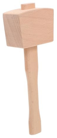 SEWACC Wood Hammer Wood Mallet for Leathercraft Woodworking Hand Tools Camping Jewelry Projects Small Wooden Mallet Carpentry Hammer