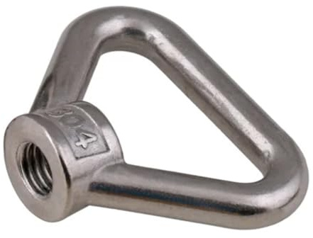 RAMBEX 1 Stück Dreieck-Ösenmutter Aus Edelstahl 304, M8 M10 M12 M14 M16 M20 Trapezgewinderinge Passend for Griffschrauben(12mm)