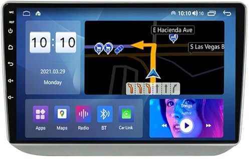Generico Android 12.0 Touchscreen Autoradio 2 DIN per F-Abia 2007-2014 Navigazione GPS Satellitare 9'' Touchscreen unità Principale Lettore Multimediale Ricevitore FM BT con 4G 5G WiFi SWC DSP Carpla