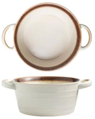 NEBE Ciotole Cucina Ciotola For Zuppa In Ceramica A Doppio Orecchio For Uso Domestico, Grande Ciotola For Ramen, Speciale Ciotola For Zuppa, For Stufato Scodella Colazione