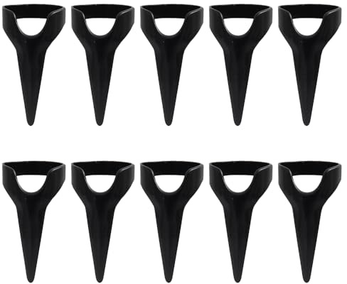 10 piezas de herramientas de dedo trenzado de puntada, anillos de garra de metal retro para trenzar el cabello, partir, cosplay, arte de uñas y suministros de fiesta de vacaciones (negro)