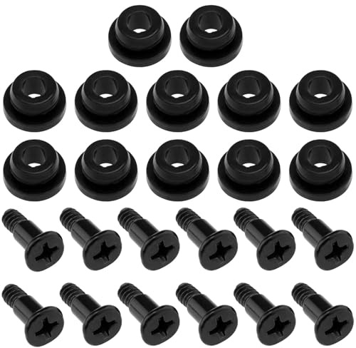 Yuiturt 12 x 8,9 cm (3,5 Zoll) Festplattenschrauben mit Gummi-Unterlegscheiben, stoßdämpfende HDD-Montageschrauben, vibrationsdämpfende SSD-Schraube für 8,9 cm (3,5 Zoll