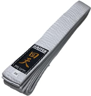 KAITEN Karategürtel Weiß - 4 cm Breit - Baumwolle Weißgurt - Länge 230 bis 350 cm