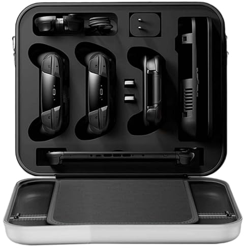 Carrying Case for Nintendo 2 Console,Molded EVA Travel Storage Bag for Switch 2, Protective Hard Shell Portable Cases Pouch for Switch 2 Console Accessories (White Dual Pro Controller)