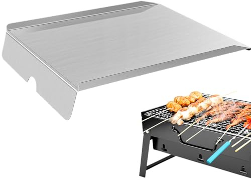 Pantalla térmica para barbacoa | Piezas de repuesto para ahumadero y barbacoa, protección antigoteo para uso al aire libre, hogar, camping, jardín, terraza