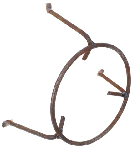 TOBBOMEY Support de Poêle Multifonction Acier Armature Résistant Corrosion Support de Brasero Extérieur Stable pour Camping et Pique- Accessoire Robuste pour Wok et Barbecue