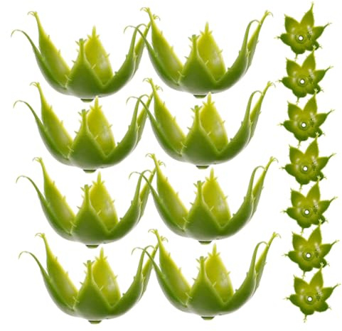 WEKADRIN Calices de Fleurs Artificielles 60 Pcs pour Bouquet de Roses DIY, Socles Plastiques Verts Stables, Accessoires de Composition de Fleur pour Décoration Intérieure et Événements