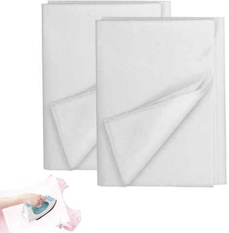 400×100cm 2 Stück Bügelvlies Zum Verstärken, BüGelvlies,Vlieseline Zum AufbüGeln für BüGelfalten, NäHhandwerk, Vlieseline H250 Zum Aufbügeln, VerstäRkte Bekleidung