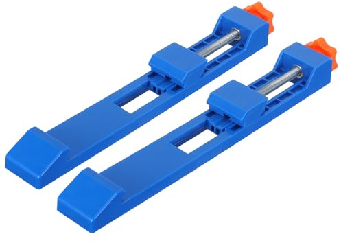 ORFOFE 2Pcs Adjustable Saw Guide Rail for Circular Saw and Angle Grinder, Precision Wood Positioning Guide Clamp, Universal Straight Edge Cutting Track for Tile and Metal Cutting