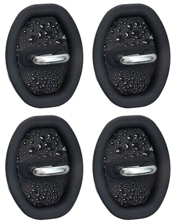 Set Di Coperture In Silicone Per Chiusura Portiera Auto - Protezione Morbida Per Serratura | Manicotto Impermeabile Per Assorbimento Degli Urti In 4 Pezzi, Protezione Fibbia Antiruggine E Antipolvere,