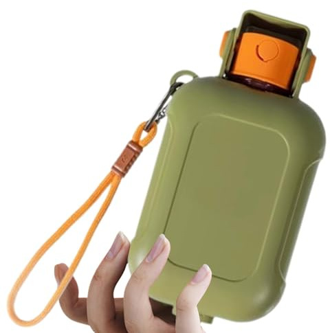 Botella de agua canina para gatos de 460 ml | A prueba de fugas y derrames botella de agua para mascotas Para gatitos cachorros raza mediana y grande vehículo senderismo