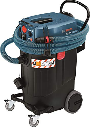 Bosch Professional aspirateur eau/poussière GAS 55 M AFC (avec suceur droit, sac jetable, coude, set suceurs sol Ø 35 mm, 1 filtre plissé plat PES, 3 tubes 0,35 m, flexible 5 m)