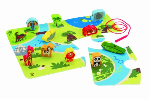 Hape International E1021 Safari-Spielset, Sortier, Stapel Steckspielzeug
