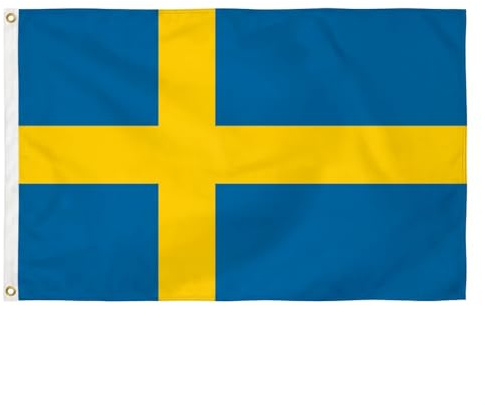 Bandiera/Bandiera SVEZIA + GRATIS Sticker, bandiera fritze®, Hissflagge 90 x 150 cm