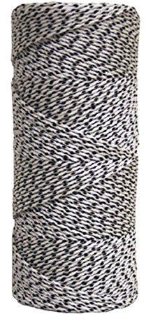 Kraft Tool BC352 Premium Professional Bonded Braided Masons Line with 500-Feet Tube, White/Black, One Size