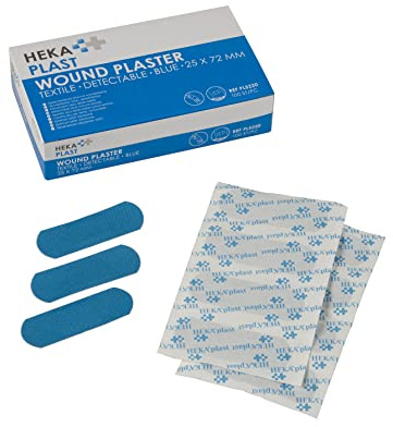 Hekaplast Detektierbare Pflaster 25x72mm 100 stück