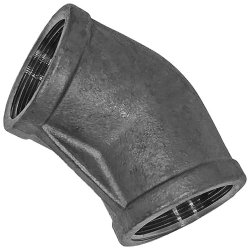 MegaHaustechnik Winkel 45 Grad, 1 Zoll IG, Gewindefitting Edelstahl V4A | Trinkwasser geeignet, Innengewinde-Innendurchmesser 30mm DN25 Rohr, rostfrei INOX