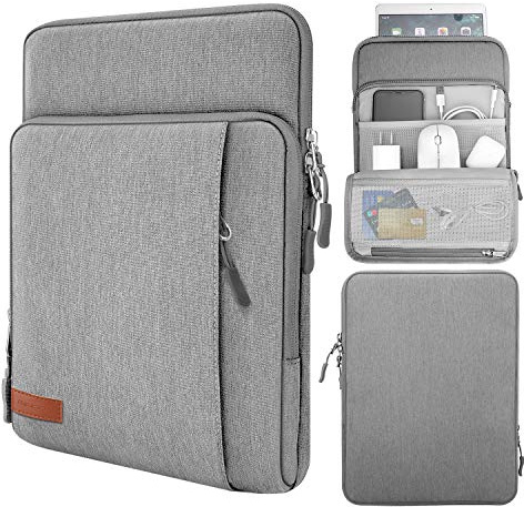 Moko 9-11 Tablet Tasche Hülle Kompatibel mit iPad A16 2025, 10.2 Zoll iPad 2021, Pro 11 Zoll M5, Air M3, Galaxy Tab A11+/ A9+, Hellgrau | Kompatibel mit iPad Air M4 2026/iPad Pro M5, iPad Pro/A16 11, iPad Air 5/4th 10.9, iPad 9/8th 10.2, Tab S9 11, Hellgrau