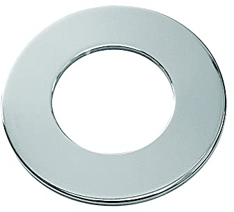 PRO KIRA Rosette Unterlegscheibe Grundplatte für Armaturen Innen-Außendurchmesser 35 zu 65 mm/Chrom