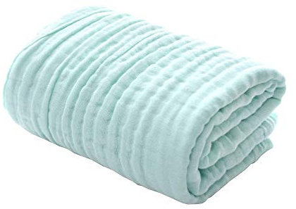 Baby Musselin Badetücher 100% natürliche Bio-Baumwolle - Weiche Gaze mit 6-lagiger Neugeborenen Babytuch & Wickeldecke für empfindliche Haut - Dusche Geschenk