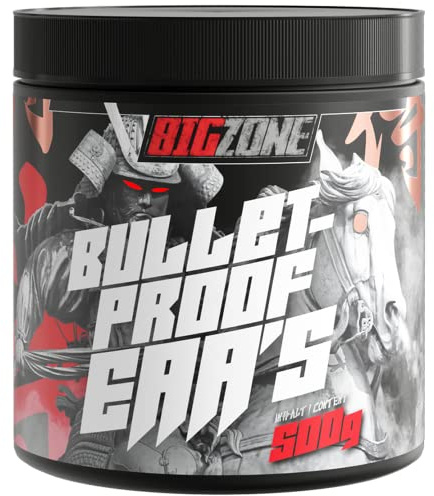 Big-Zone Bulletproof EAA's EAA Essentielle Aminosäuren | Für Muskel und Gewebe - Bodybuilding - Extrem Lecker | 500g Pulver (Apfelringe)