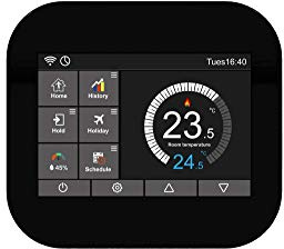 Termostato WiFi digitale LCD Touch Display Termostato ambiente riscaldamento a pavimento, termostato: nero