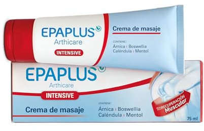 EPAPLUS Arthicare Intensive Crema de Masaje Deportivo, 75 ml, con Colágeno, Glucosamina, Árnica, Boswellia, Contribuye a una Intensa Recuperación Muscular y Proporciona una Sensación de Confort