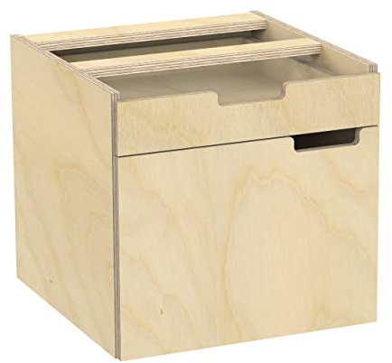 AUPROTEC Multiplex Birkenholz Werkbank Unterbauschrank inkl. Schubkasten zum freien Nachrüsten und Ergänzen Ausführung: Links