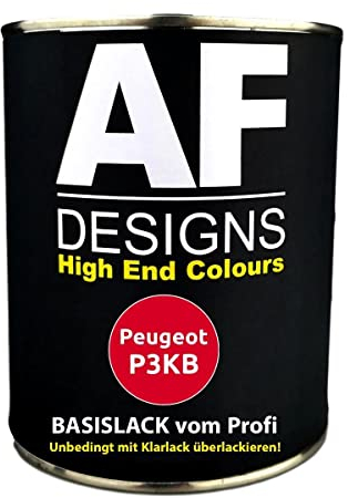 250ML Autolack für Peugeot P3KB Rouge Vallelunga Basislack spritzfertig