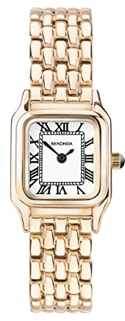 Sekonda Monica Ladies 20mm Quartz Watch in White with Analogue Display, and Rose Gold Alloy Strap 40556