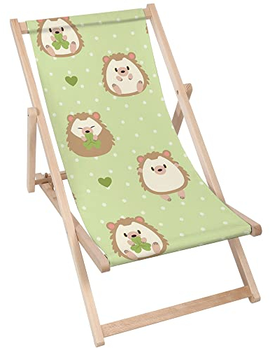 DreamRoots Kinder Liegestuhl Outdoor, Klappbarer Gartenstuhl für Draußen, Faltbarer Campingstuhl mit Waschbarem Bezug aus 100% Polyester bis zu 130 kg