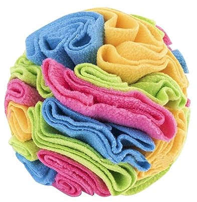 DONGKER Schnüffelball Hunde, Interaktives Schnüffelspielzeug, φ 15cm/20cm, Waschbar Hundespielzeug Intelligenzspielzeug für Kleine Mittelgroße Hunde Haustier