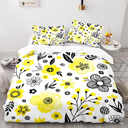 Bettbezug 155 X 220 Hochwertige Mikrofaser Bequem Und Langlebig Nordisch Allergie Bettwäsche Set Anti Milben 155X220Cm + 2 Kissenbezüge 80X80