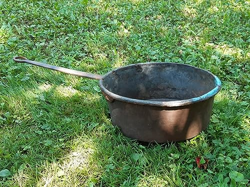 ALE E COMMERCE Pentola Rotonda Antica in Rame