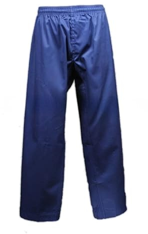 Martial Arts Karate Taekwondo Pants (3, BLUE)
