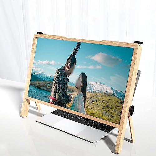 Portable Amplifier Desktop,screen magnifier, 21 Inch Laptop Screen Magnifier, Portable Home Cinema Cellphone Amplifier, Laptop Screen Extender, for Old People, Children, Movie Lover