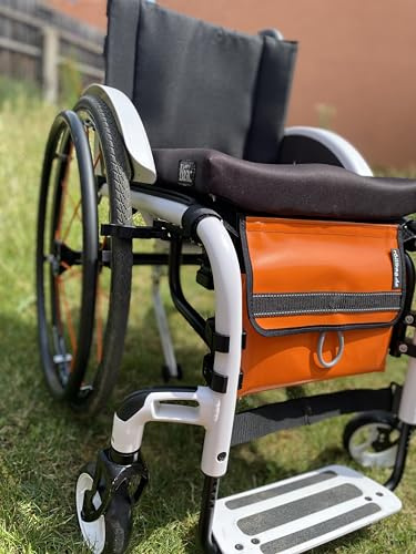 Große Rollstuhltasche orange wheelchairbag Rollstuhltsche für vorn