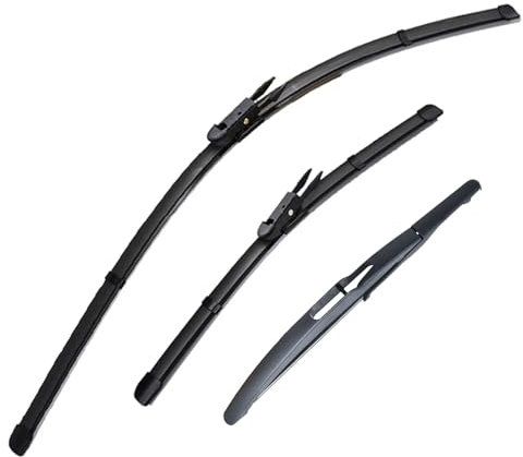 Essuie-Glaces de Voiture compatibles avec Smart pour ForTwo W451 Coupé 2007-2014 Ensemble de balais d'essuie-Glace Avant et arrière pour Pare-Brise et fenêtre 23'21'10'