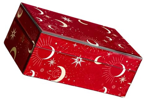 ohodhmnu Versatile Jewelry Storage Box Stylish Glass Jewelry Container Strorage Box for Rings and Necklaces Collection