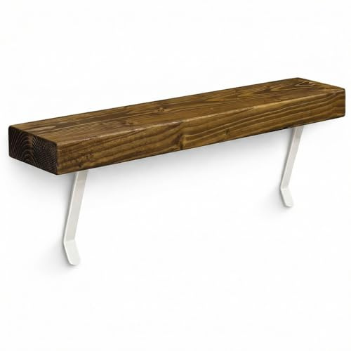 MKGT Mensola per radiatore senza trapano, rustica, sottile, per corridoio (rovere Tudor, 60 cm)