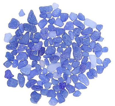 ibasenice Decoraciones De Guijarros para Peceras y Adornos Piedras Pulidas Vidrio Natural Forma Irregular para Jardines y Interiores Aprox