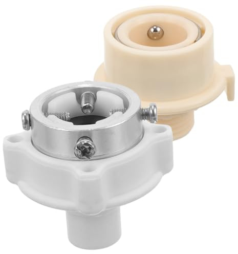 EPIGEIST 2pcs Quick Connect Washing Machine Inlet Hose Connector Stainless Steel Abs Adapter with Seal for Bathroom and Laundry Use Random Color