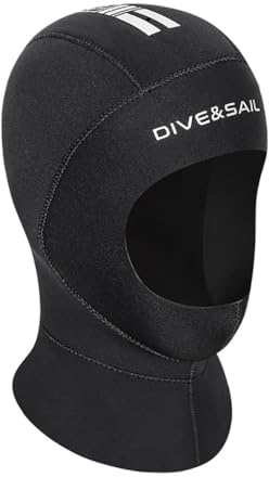 YIXANNX Dive Sail 3MM Gorros de Buceo Cubierta de Cuello con protección Solar para el Hombro Traje Neopreno para Surf Invierno Gorro natación para Hombres