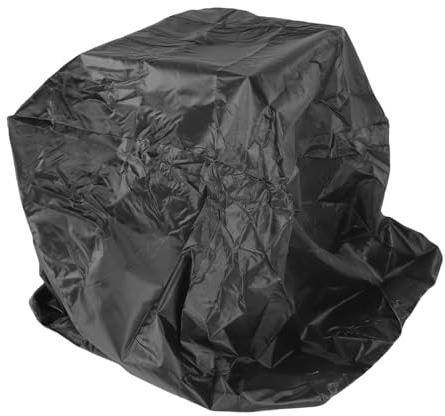 Luocute Pool Heater Cover, 420D Oxford Fabric Silver Coated Black Winter Swimming Pool Heat Pump Cover with Reflective Heat Insulation, for Outdoor Pool Heater Units 34x31x40in