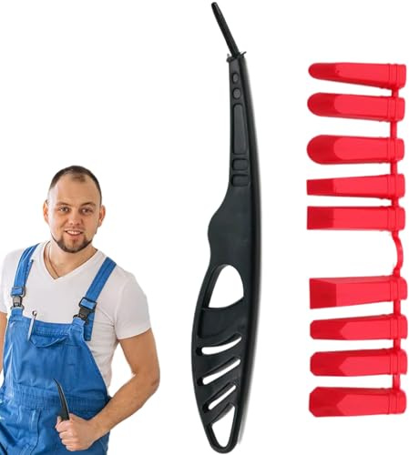 Spachtelmasse | 9-in-1 ergonomischer Spachtel für Fugen und Versiegelung | Dichtungswerkzeug für Bad Boden Fliesen Waschbecken Dichtung Dusche
