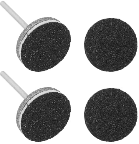 Hohopeti 2 Pezzi Dischi Abrasivi per Unghie con Vetrata Sostituibile Dischi per Fresa Manicure Pedicure Rimozione Dura e Preparazione Unghie Professionale per Manicure Russa e Uso Portatile