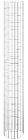 Generico Palo Gabbione Circolare in Acciaio Zincato Ø30x200 cm,Articoli di ferramenta,riere e recinzioni,Pannelli per recinzioni,Argento,7 kg,152014