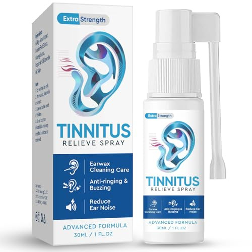 Topicy Tinnitus Relief for Ringing Ears, Tinnitus Relief Spray, Natural Tinnitus Treatment for Ear Noise & Tinnitus Interference, Improves Hearing for Women Men